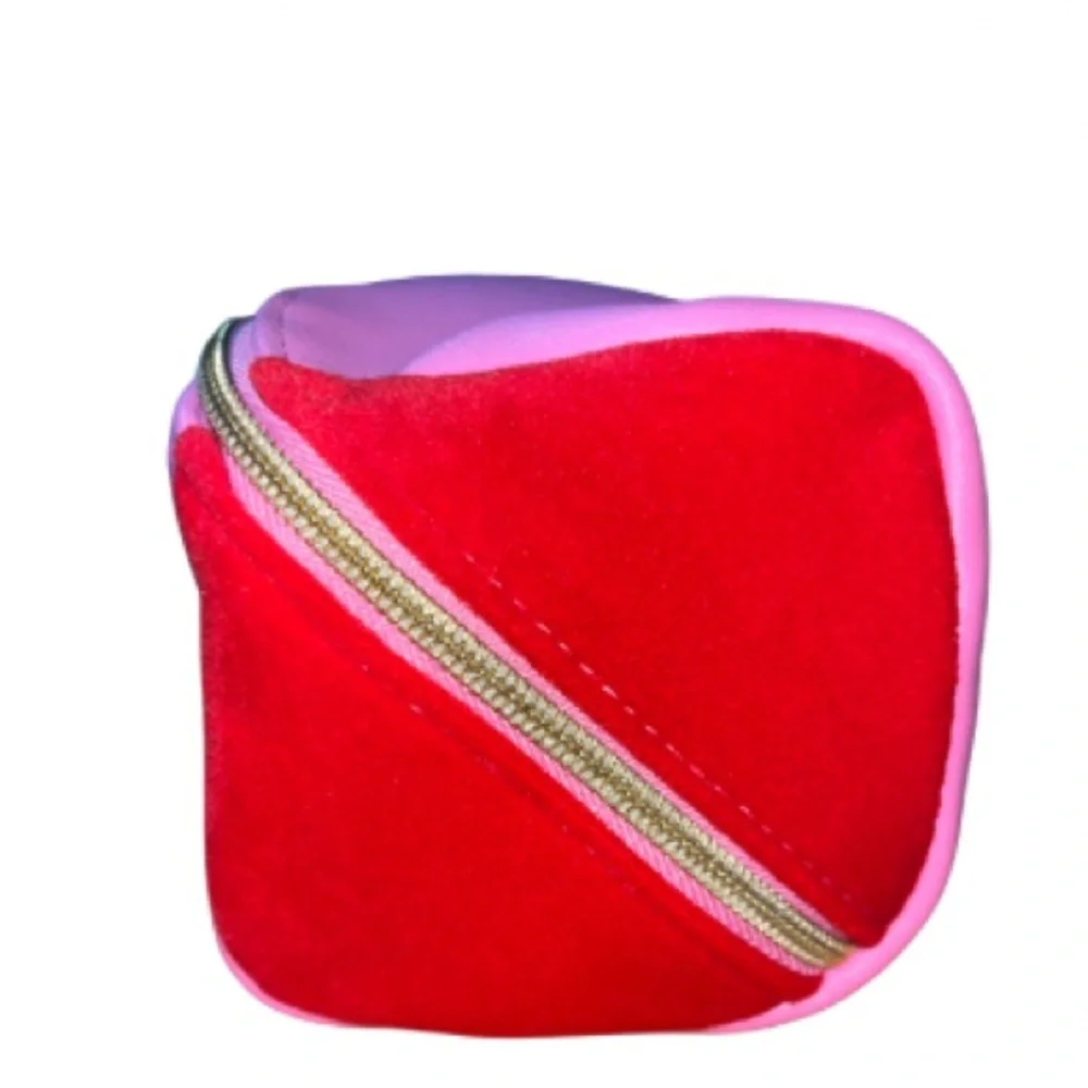 NWT Juicy Couture ‘Just Say OUI’ Pink and Red Women's Cosmetic Bag